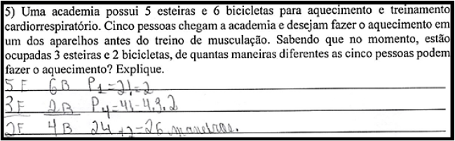 Resolução da questão pelo participante M11