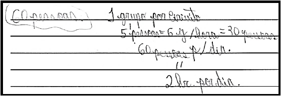 Resolução do participante M11 para a letra C
