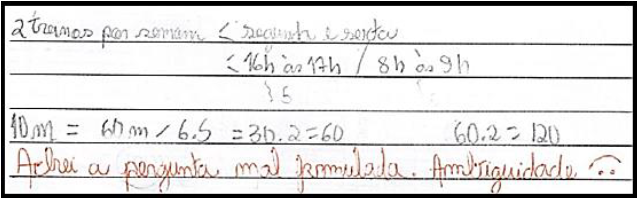 Resolução da letra C pela participante F20