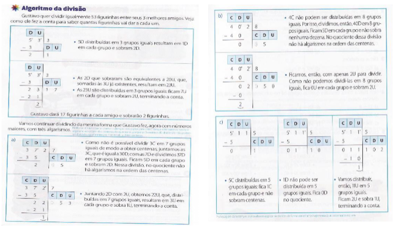 Algoritmo convencional apresentado pelo livro did�tico para trabalhar divis�o