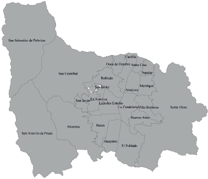 División política del municipio de Medellín 