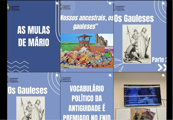 P�gina do Vocabul�rio Pol�tico da Antiguidade no Instagram