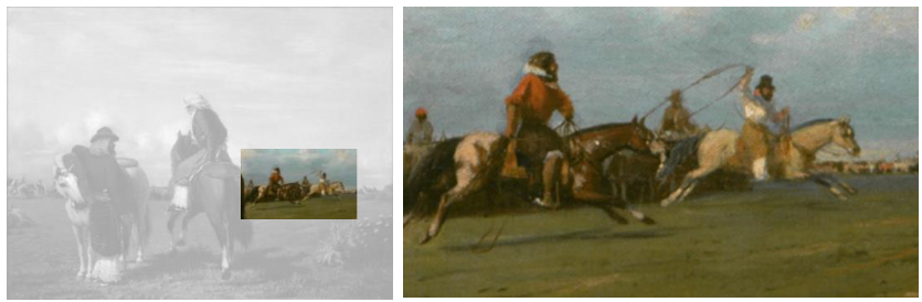 Prilidiano Pueyrred�n. Los capataces (detalle). Elaboraci�n propia[43].