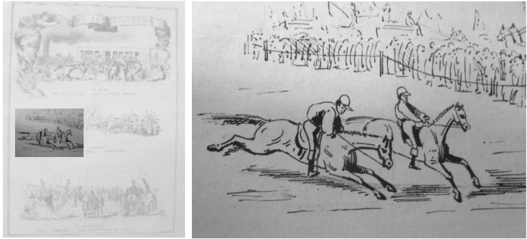 Henry Meyer, &ldquo;Carreras de Belgrano&rdquo; en El Mosquito, a�o II, n� 77, Buenos Aires, 5/11/1864. Foto: LAM [44].