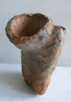 Molde refractario a mano con pasta org�nica