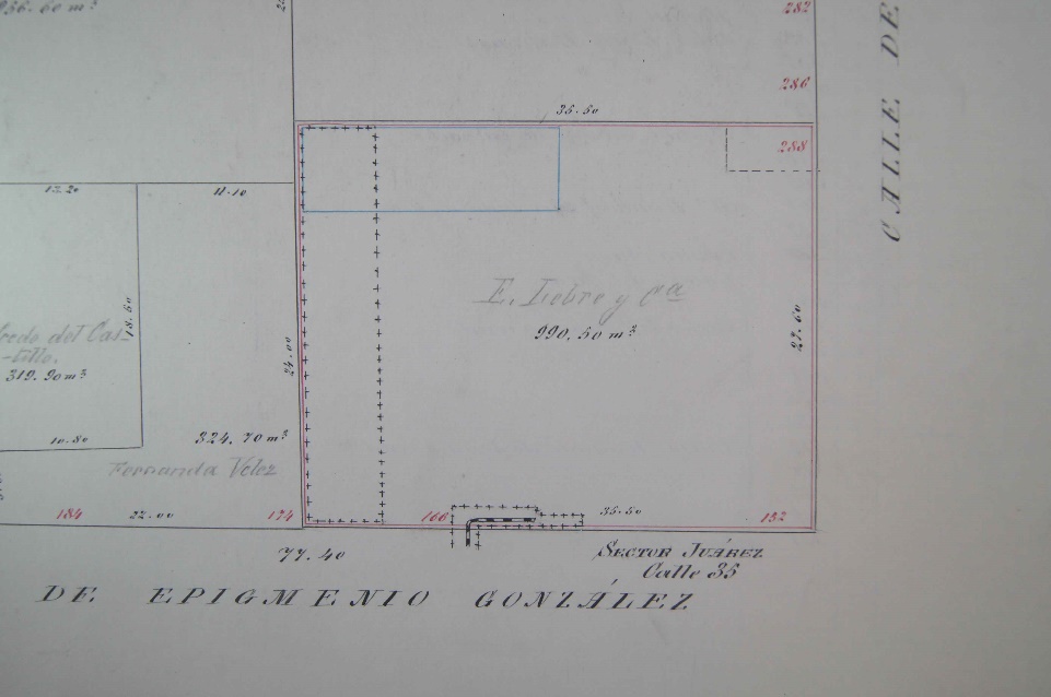 E. Lèbre y Cía., ostenta el registro catastral de La Parisiense 2