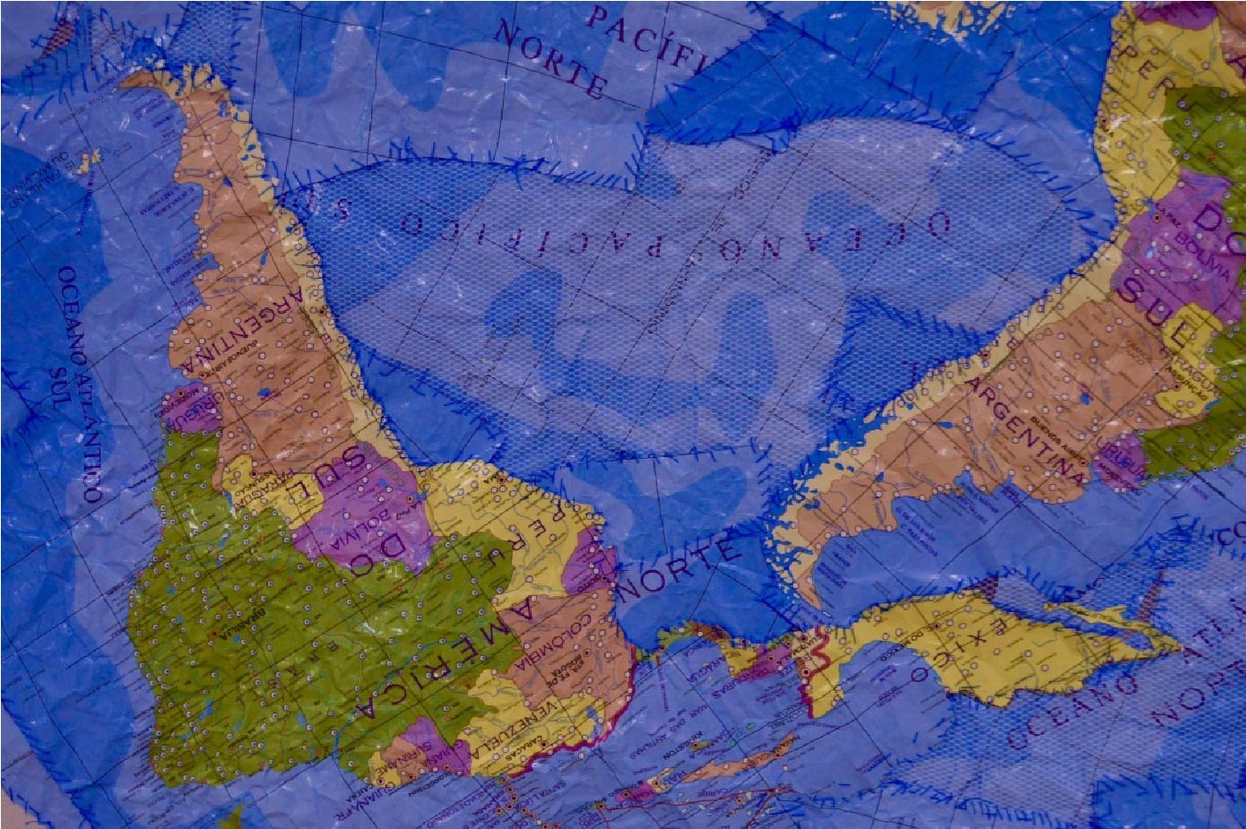 Detalhe da obra Nuevo Mundo, 2019