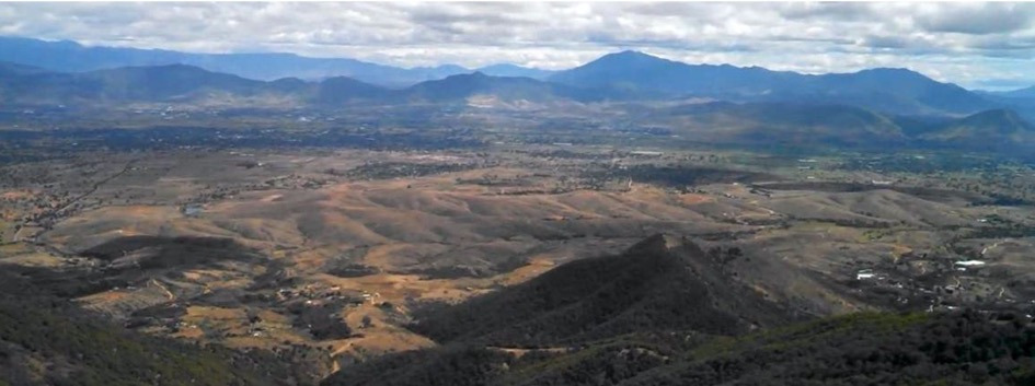 Paisaje de los Valles Centrales de Oaxaca