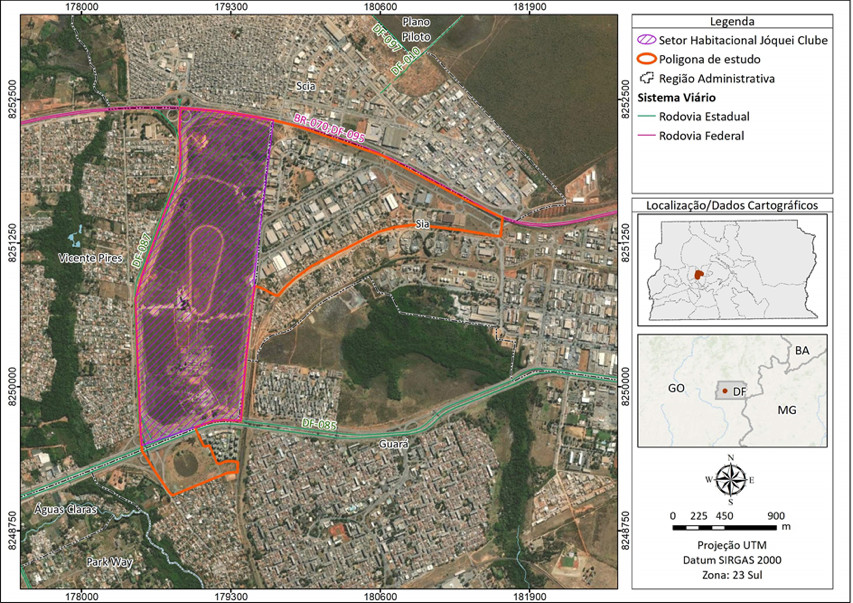 Uso e Ocupao do Solo do ETU 01/2021,  Distrito Federal, Brasil.