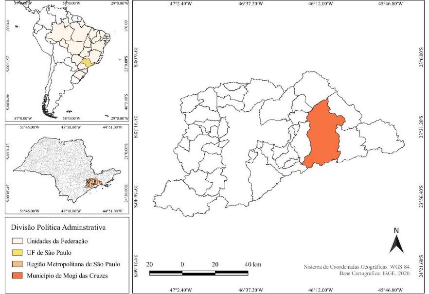 Localizao de Mogi das Cruzes (SP)