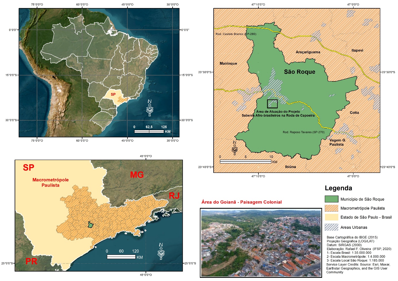 Localizao da rea atendida pelo projeto Saberes Afro-brasileiros na Roda de Capoeira