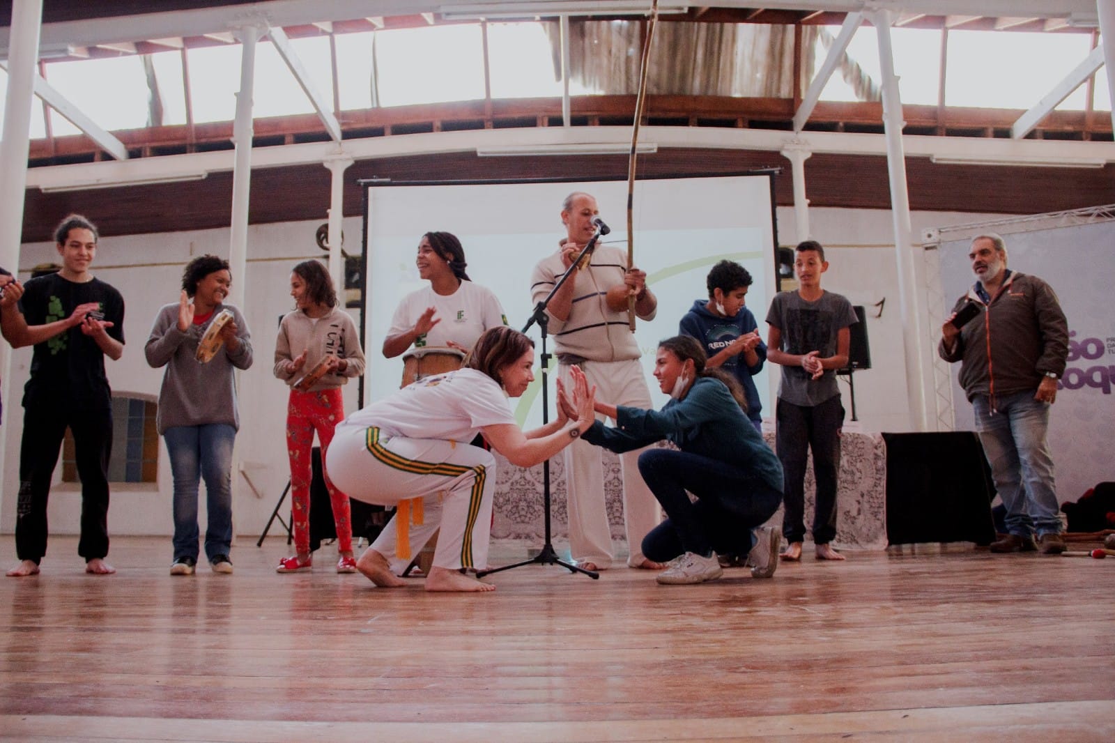 Roda de Capoeira no Espao Cultural Brasital em So Roque