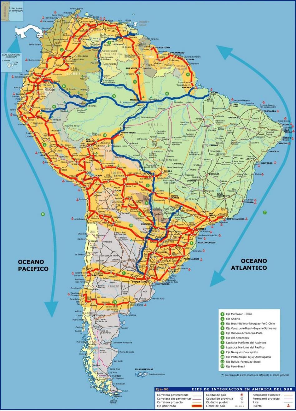 Amrica del Sur: propuesta IIRSA para la integracin regional