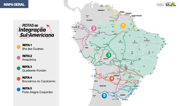 Rutas de Integracin Suramericana (2023)