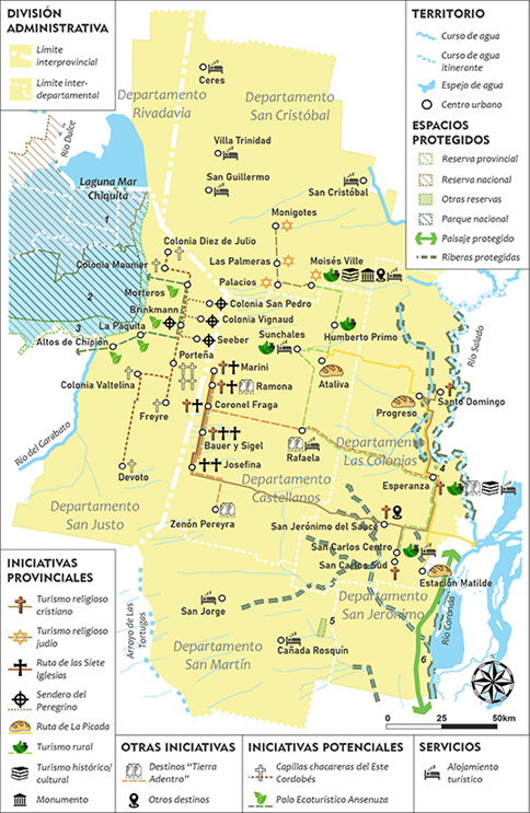 Iniciativas tur�sticas nacionales y provinciales sobre el patrimonio de la CLCA