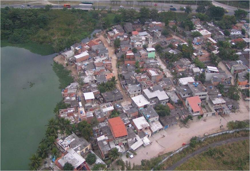Foto a�rea da Vila Aut�dromo, Rio de Janeiro, Brasil.