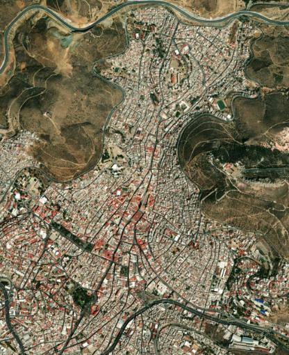 Traza urbana del caso de estudio