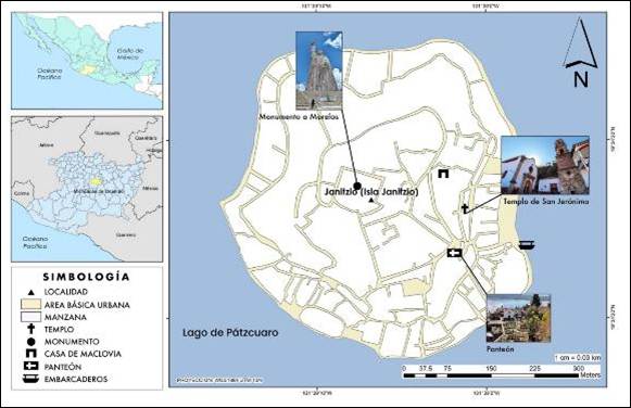 Mapa de Janitzio y espacios representativos desde la percepci�n del habitante