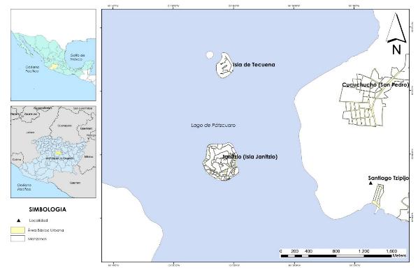 bicaci�n geogr�fica de Janitzio, Michoac�n