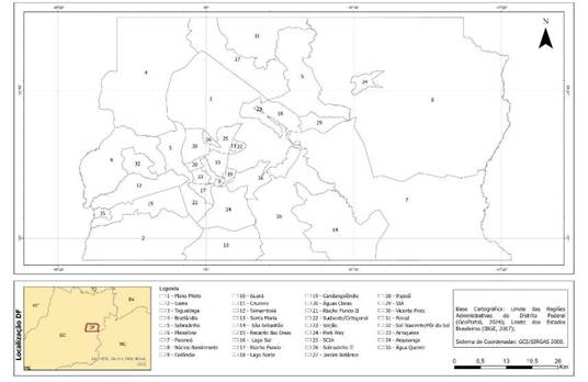 Regi�es Administrativas do D.