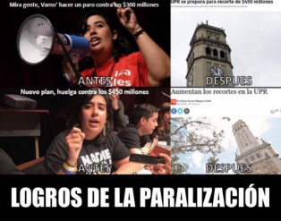  Logros de la paralización