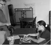 Plantillas realizadas por el tutor acompaante para facilitar el proceso de aprendizaje y valoracin de los conceptos correspondientes a la teora de conjuntos (diagramas de Venn), para estudiantes ciegos, en la materia lgica matemtica.