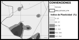 ndice de plasticidad: comuna 4