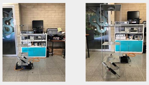 Montaje experimental de amortiguador magnetoreolgico