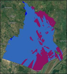 Distribucin de ngulos de friccin de los suelos en el rea de influencia directa del proyecto.