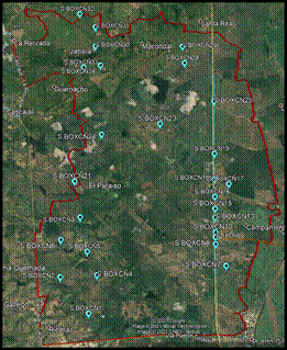 Localizacin de los sondeos de las obras menores (box culvert)