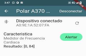 Interfaz de reporte de alerta.