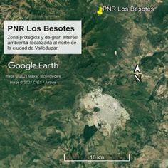 Localización del Parque Natural Regional Los Besotes