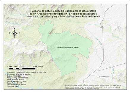 Polígono del Parque Natural Regional Los Besotes