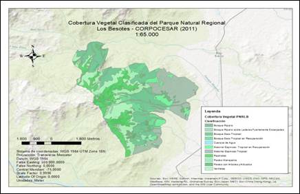 Cobertura Vegetal del Parque Natural Regional Los Besotes