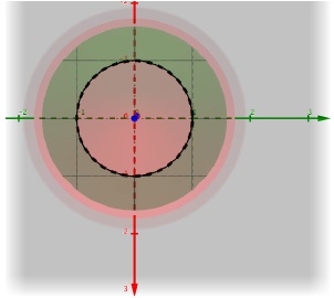 Sólido Q y su proyección en el plano xy hecho por un alumno en GeoGebra 3D
