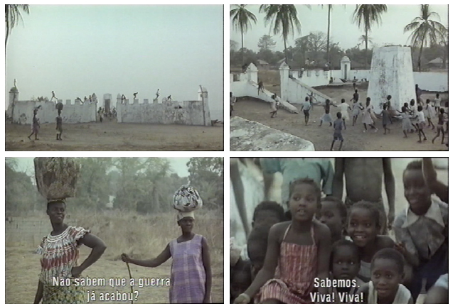 Imagens do an&uacute;ncio do final da guerra