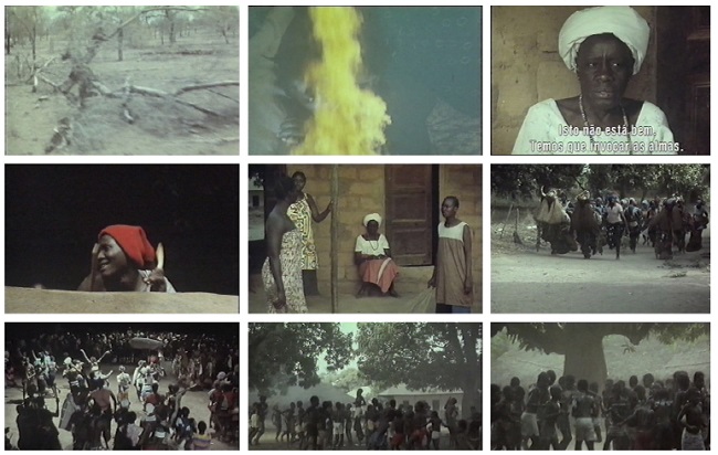 Sele&ccedil;&atilde;o de imagens do sonho, da cerim&ocirc;nia de pedido ao aos ir&atilde;s e a chuva