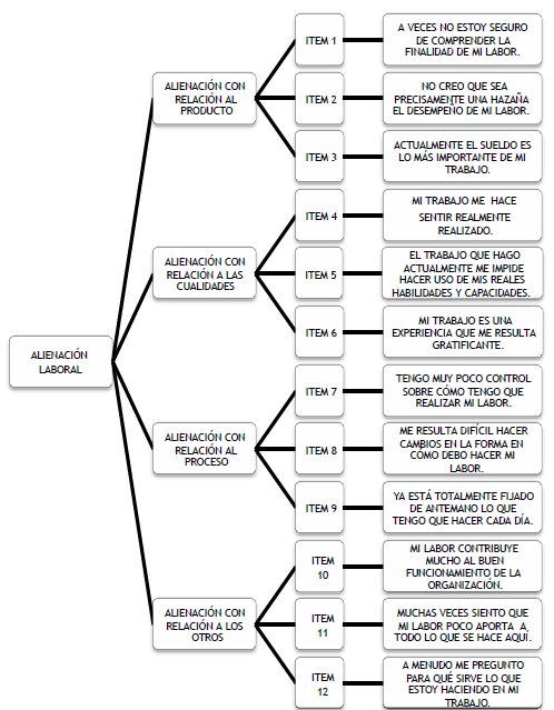 &iacute;tems de anomia indagados