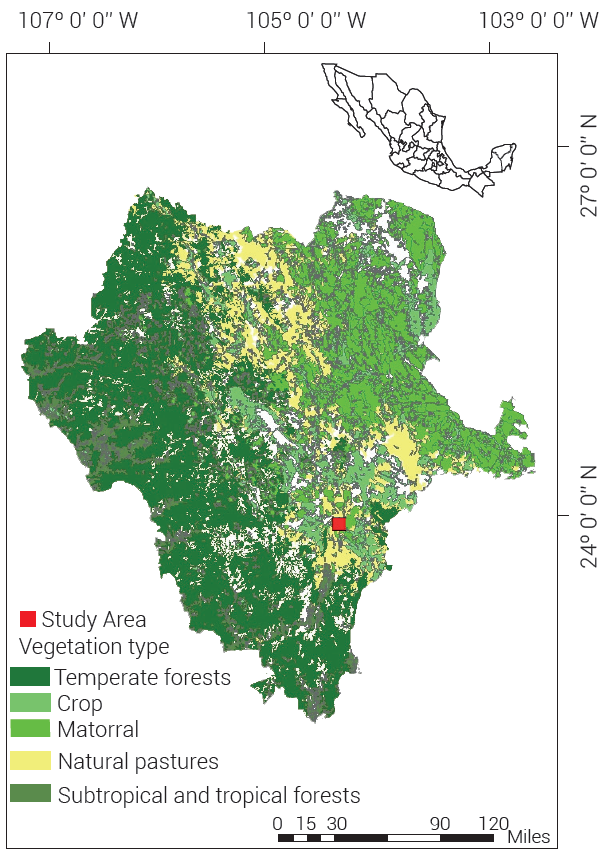 Location of the experimental plot planted to native sideoats grama (Bouteloua curtipendula) genotypes.