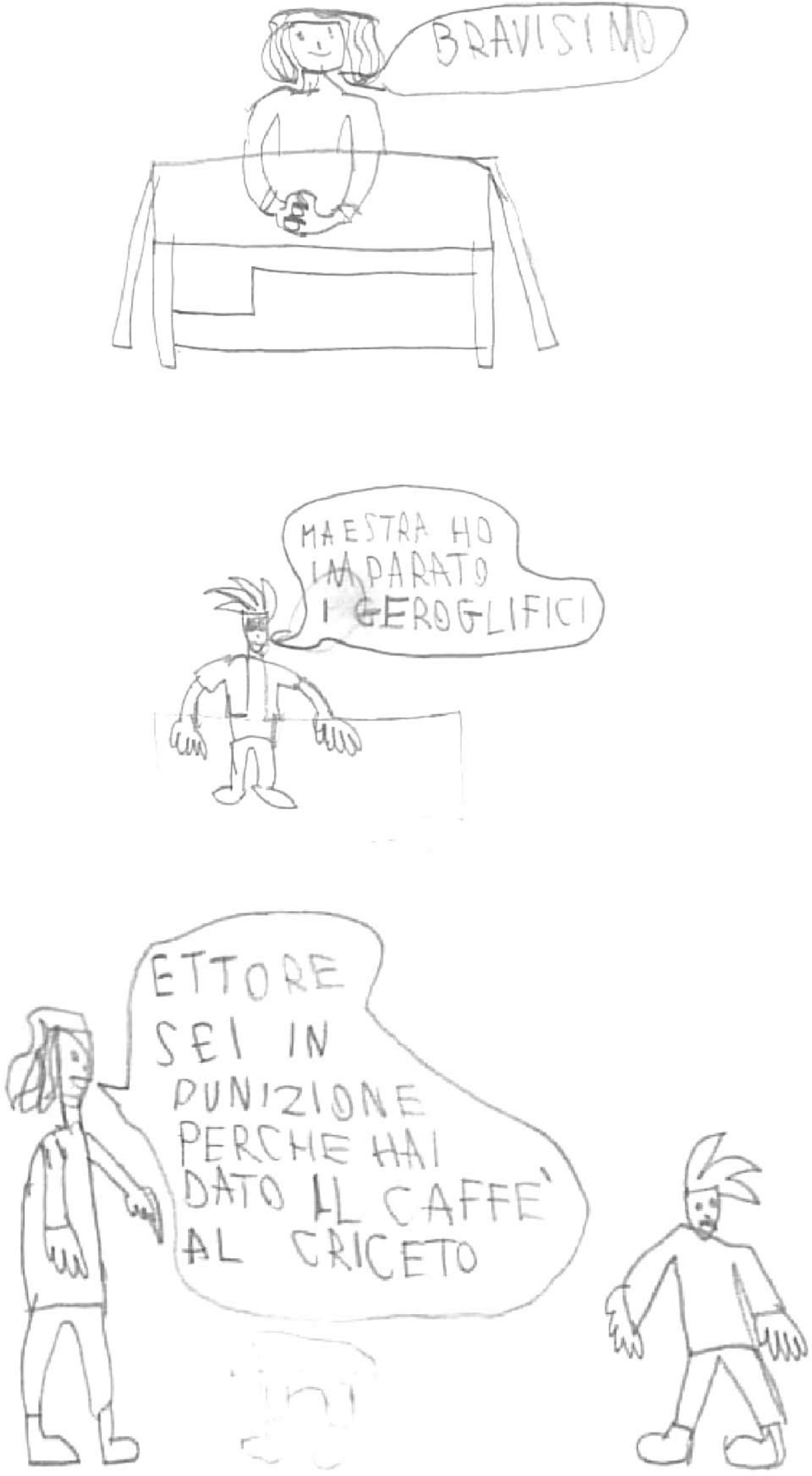 A Boy’s (4th grade) Drawings.