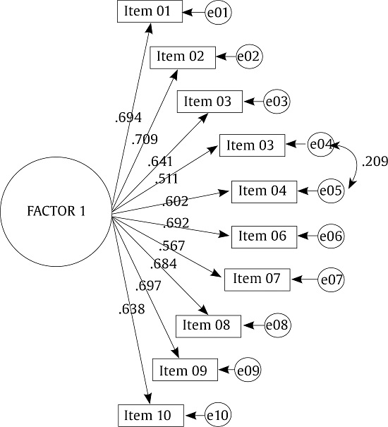 SOCME-10 Confirmatory Factor Analysis