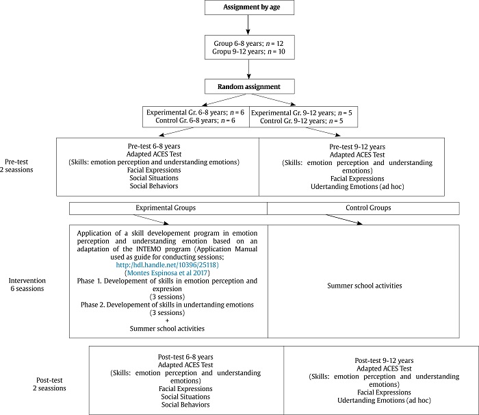 Procedure for Sample Assignment, Evaluation and Intervention in this Study.