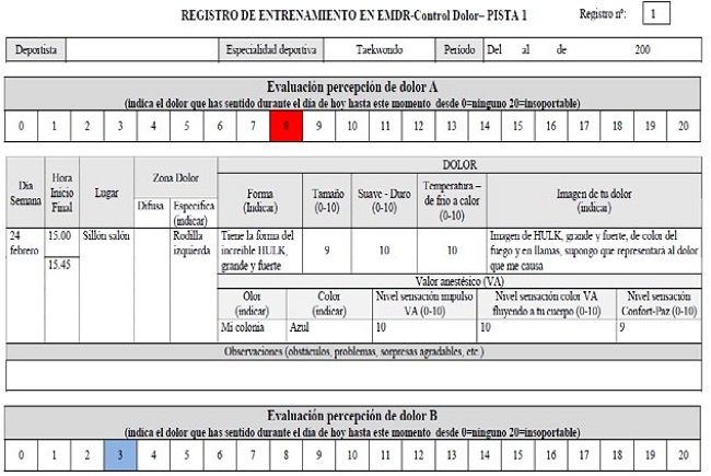 Registro de sesi&oacute;n EMDR