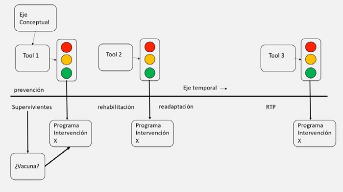Proceso de la propuesta del protocolo de evaluaci&oacute;n e intervenci&oacute;n psicol&oacute;gica para la prevenci&oacute;n y la rehabilitaci&oacute;n de lesiones deportivas