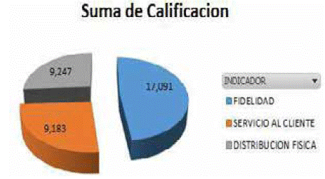Calificaci&oacute;n por indicador