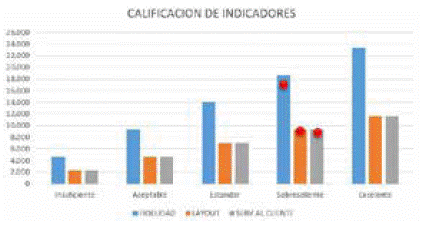 Calificaci&oacute;n de Indicadores