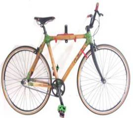 Vista del prototipo de bicicleta totalmente ensamblado y comisionado. 