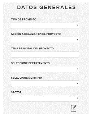 Modulo Datos Generales. 