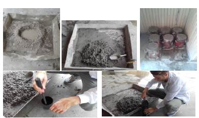 Production of samples. 