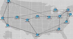 Topolog&iacute;a de la red OBS distribuida